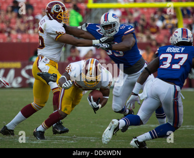 24 août 2013, Landover, MD FedEx field Redskins de Washington prend les Bills de Buffalo pour le troisième match d'avant saison pour 2013. Banque D'Images