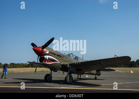 8/18/2013, Santa Rosa, Californie. Un vintage North American P-51 Mustang sur l'affichage à la Pacific Coast Air Museum de l'aéronautique. Banque D'Images