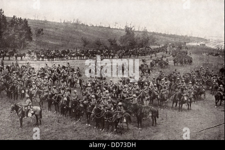 2e cavalerie indien WW1 dans la bataille de la Somme. La charge de cavalerie du 14 juillet 1916 a été effectuée le 20e Cheval et Deccan Banque D'Images