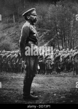 Le général Lavr Kornilov, le chef d'état-major des armées au cours de la révolution russe. 1917. En août, le Kornilovisme, on croit être Banque D'Images