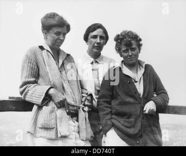 Eleanor Roosevelt, Marian Dickerman, et Nancy Cook à Campobello. Juillet 1926. Dickerman, et Cook ont été les partenaires de vie et Eleanor Banque D'Images