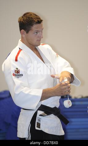 Rio de Janeiro, Brésil. 27 août, 2013. Le judoka Tchèque Lukas Krpalek trains pour le championnat du monde de judo de Rio de Janeiro 2013, à Rio de Janeiro, Brésil, le 27 août 2013. Crédit : Martin Gregor/CTK Photo/Alamy Live News Banque D'Images