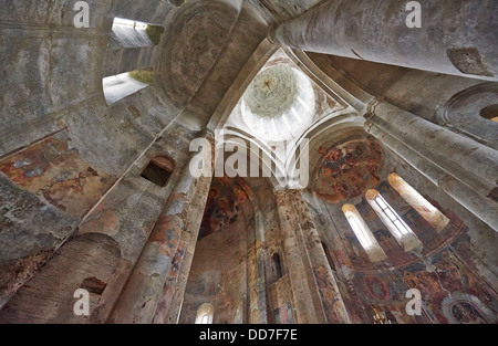 Interior shot d'Alaverdi, Cathédrale de Saint George (11thc.), Kakhétie, Telavi, Géorgie Banque D'Images