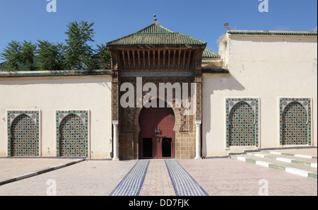 Mausolée de Moulay Ismail à Meknès, Maroc Banque D'Images