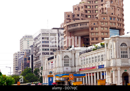 Construction résidentielle et d'affaires en Inde Banque D'Images