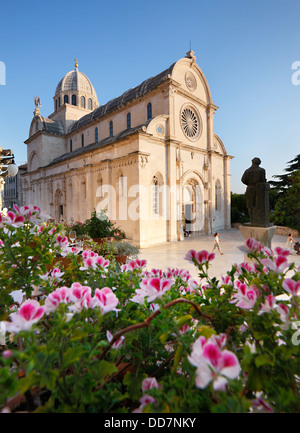 Sibenik cathédrale de st. James - Croatie Banque D'Images