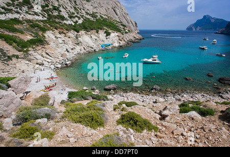 Cala Bóquer. L'île de Majorque. Espagne Banque D'Images