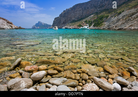 Cala Bóquer. Pollença. L'île de Majorque. Espagne Banque D'Images