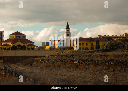 La ville d'Adeje, Santa Cruz de Tenerife Banque D'Images