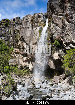 Dh Parc national de Tongariro Nouvelle-zélande TARANAKI FALLS Cascade Ruisseau Wairere Banque D'Images