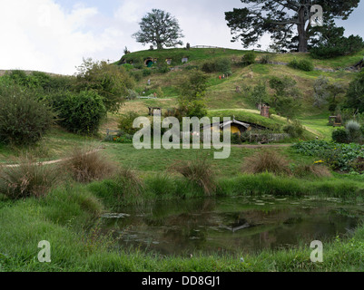 Dh HOBBITON Nouvelle-zélande Hobbits village cinéma film du Seigneur des Anneaux personnes emplacement films Banque D'Images