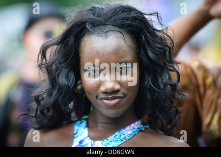 Seattle, Washington, USA. Fremont Solstice Parade. Danseur. Banque D'Images