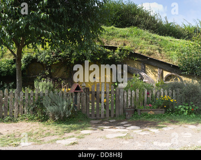 Dh HOBBITON Nouvelle-zélande Hobbits cottage de tournage film du Seigneur des Anneaux emplacement films Banque D'Images