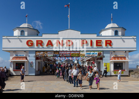 Angleterre Somerset, Weston-super-Mare, Grand Pier Banque D'Images