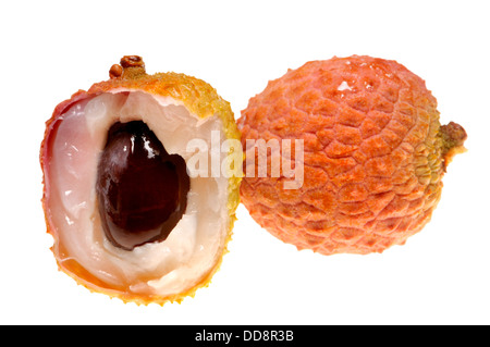 Litchi (Litchi chinensis) fruits Banque D'Images