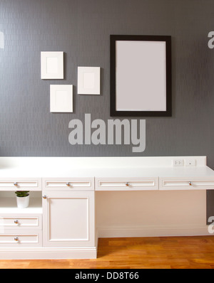 L'intérieur de la salle de séjour ou chambre avec espace vide Banque D'Images