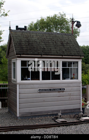 Echills Wood Railway signal fort, Kingsbury Water Park, Warwickshire, UK Banque D'Images