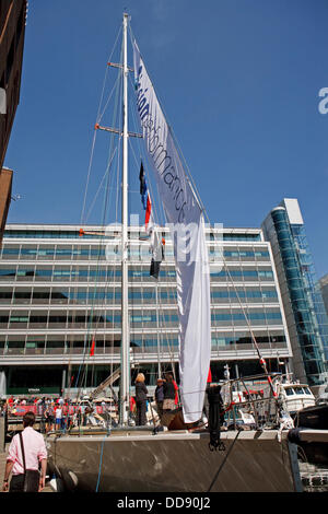 London,UK,28 août 2013, la course de votre vie disponibles se réunissent à St Katherines Dock dans Londo Crédit : Keith larby/Alamy Live News Banque D'Images