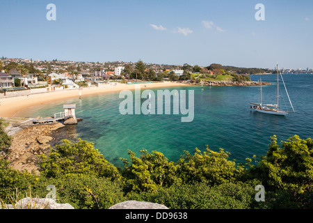 L'exclusif Camp Cove près de Watson's Bay à Sydney, Australie Banque D'Images