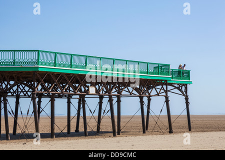 L'Angleterre, dans le Lancashire, Lytham St Annes, St Anne's Pier Banque D'Images