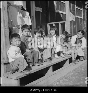 Centre de réinstallation Jerome, Dermott, Arkansas. Les jeunes enfants à un centre de réinstallation de Jérôme. - - 539501 Banque D'Images