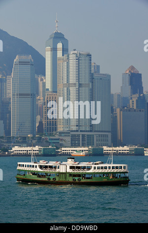 La Chine, Hong Kong, de Kowloon Central, ferry boat Banque D'Images