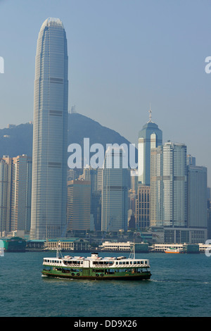 La Chine, Hong Kong, de Kowloon Central, ferry boat Banque D'Images