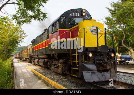 Moteur de train de Cuyahoga Valley Scenic Railroad si Parc national de Cuyahoga Valley en Ohio United States Banque D'Images