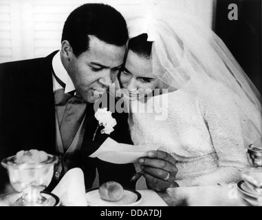 CHUBBY CHECKER mariage à Dutch Beauty Queen Rina Lodders 20 Avril 1964 Banque D'Images