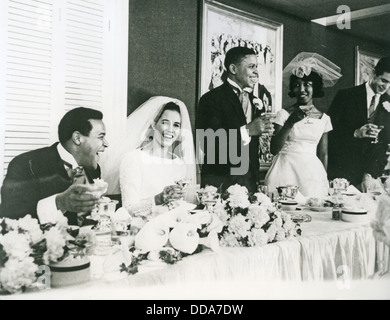 CHUBBY CHECKER mariage à Dutch Beauty Queen Rina Lodders 20 Avril 1964 Banque D'Images