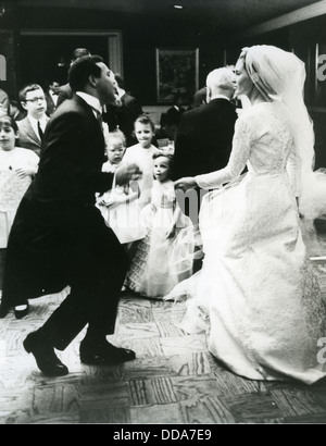 CHUBBY CHECKER mariage à Dutch Beauty Queen Rina Lodders 20 Avril 1964 Banque D'Images