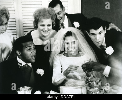 CHUBBY CHECKER mariage à Dutch Beauty Queen Rina Lodders 20 Avril 1964 Banque D'Images