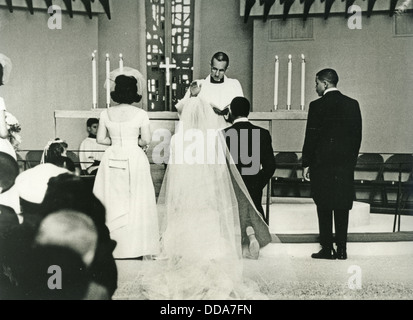 CHUBBY CHECKER mariage à Dutch Beauty Queen Rina Lodders 20 Avril 1964 Banque D'Images