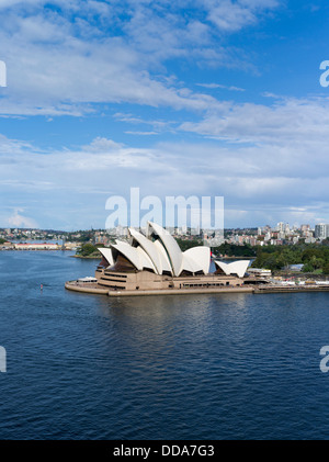 Dh Opéra de Sydney Sydney Australie Sydney Opera House Vue aérienne du port de Sydney Banque D'Images