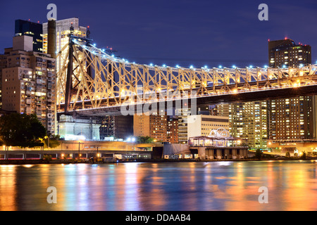 Queensboro Bridge à New York. Banque D'Images