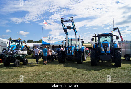 Comté de Bucks Show Weedon Weedon, Parc, le 29 août 2013. Tracteurs Landini sur l'affichage. Banque D'Images