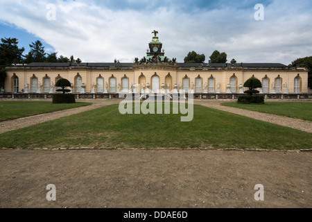 La Photo Gallery, palais de Sanssouci, de Frédéric le Grand, roi de Prusse, à Potsdam, près de Berlin, Allemagne Banque D'Images