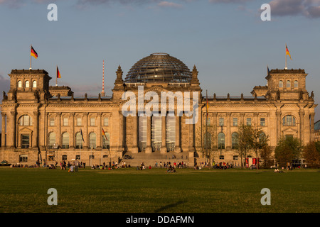 Le bâtiment du Reichstag, Berlin, Allemagne Banque D'Images