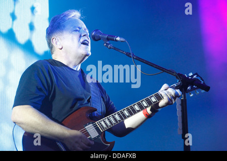 Bernard Sumner de New Order en direct de transmission de Jodrell Bank 005 Banque D'Images