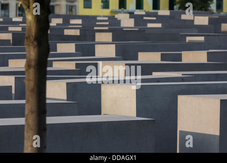 Le Mémorial aux Juifs assassinés d'Europe ou Holocaust Memorial, Friedrichstadt, Berlin, Allemagne Banque D'Images