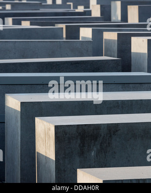 Le Mémorial aux Juifs assassinés d'Europe ou Holocaust Memorial, Friedrichstadt, Berlin, Allemagne Banque D'Images