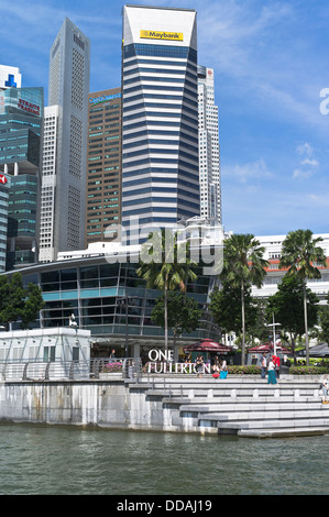 dh One Fullerton Maybank Tower CENTRE-VILLE DE SINGAPOUR gratte-ciel modernes ville gratte-ciel blocs de banque marine Bay Banque D'Images