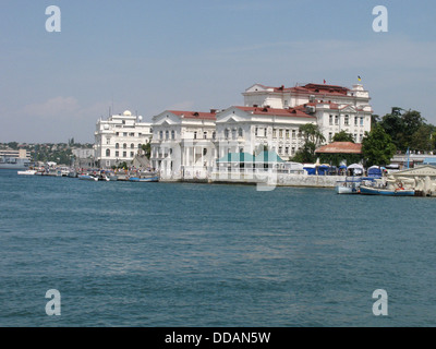 Vue de la baie de Sébastopol Banque D'Images