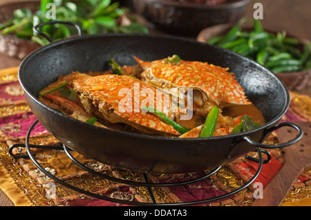 Chettinad curry de crabe India Food Banque D'Images