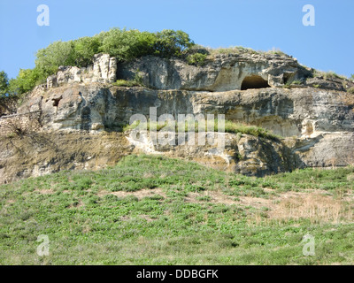 Chufut-Kale (Bakhchisaray, Crimée, Ukraine) Banque D'Images
