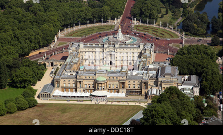 Une vue aérienne du palais de Buckingham à Londres SW1 Banque D'Images