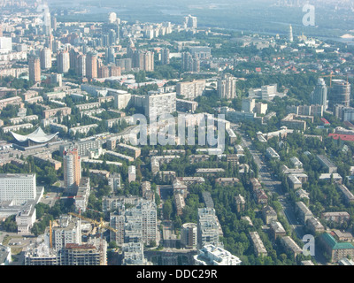 Vue aérienne de Kiev (Ukraine) Banque D'Images