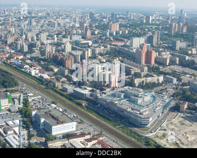 Vue aérienne de Kiev (Ukraine) Banque D'Images