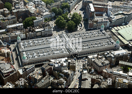 Une vue aérienne de Smithfield Market in London EC1 Banque D'Images