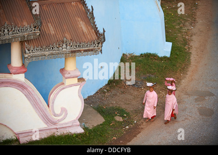 Myanmar (Birmanie), l'État Môn, Mawlamyine (Moulmein), Paya Kyaikthanian Banque D'Images